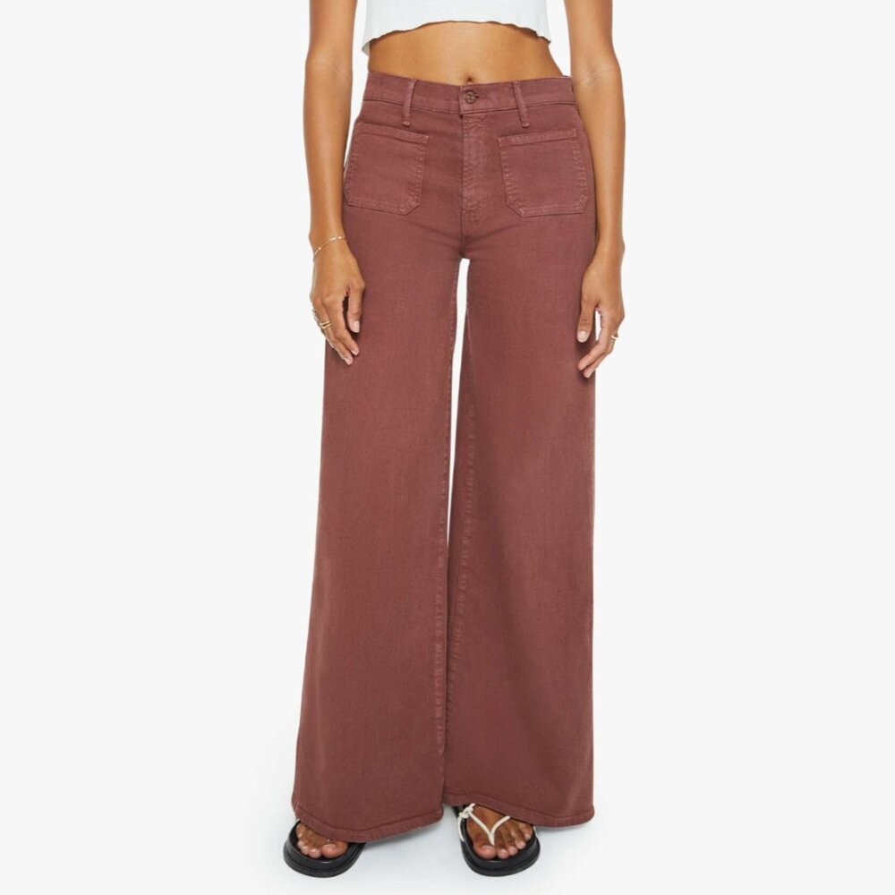 MOTHER Women's Flare Jeans in Brown
